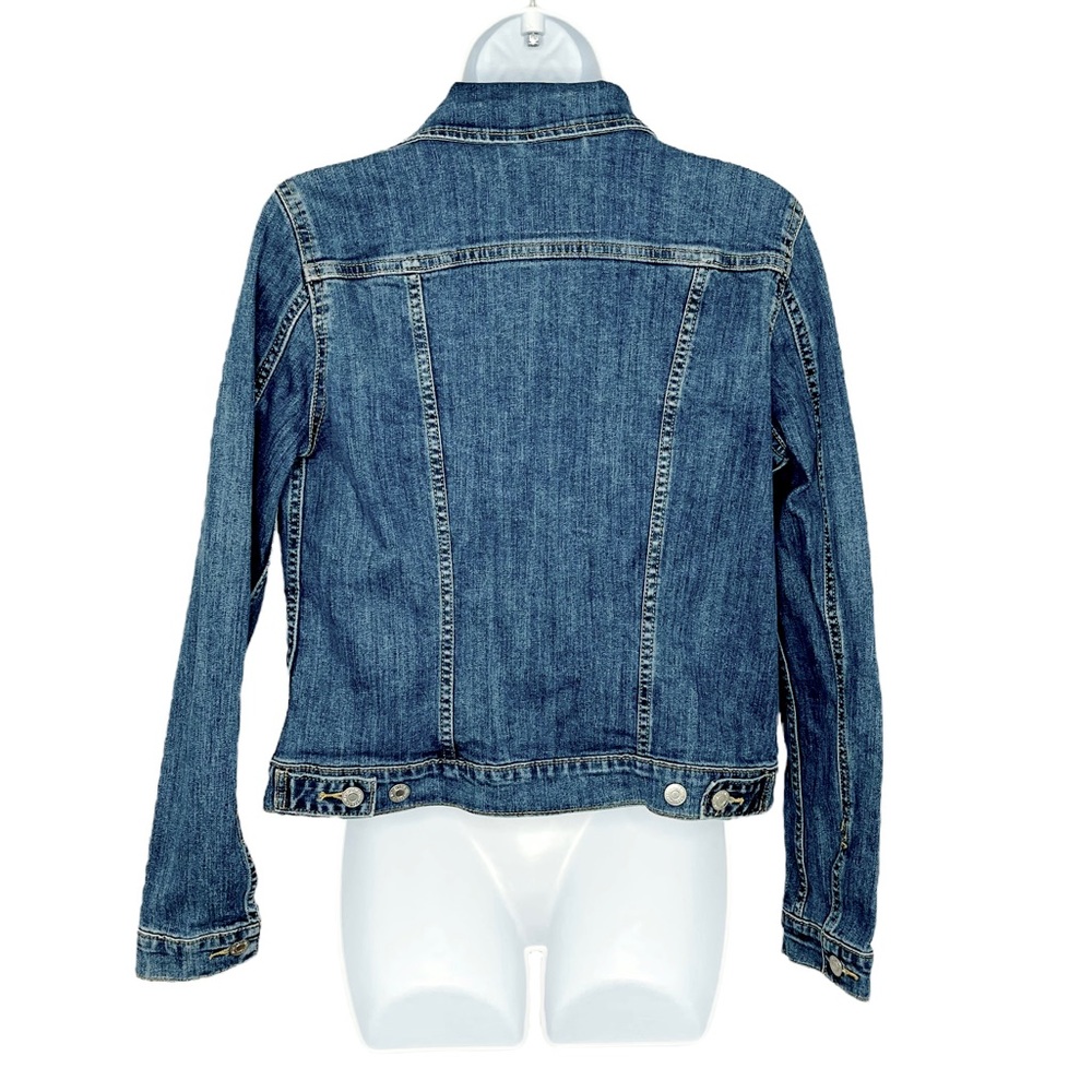 Levi's Ex Boyfriend Trucker Button Down Denim Jacket Size M - Picture 2 of 7